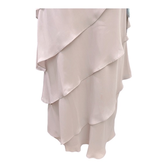 S. L Fashion Tiered Chiffon Jacket Dress with
Beaded Neck Detail size 12 - Picture 6 of 11